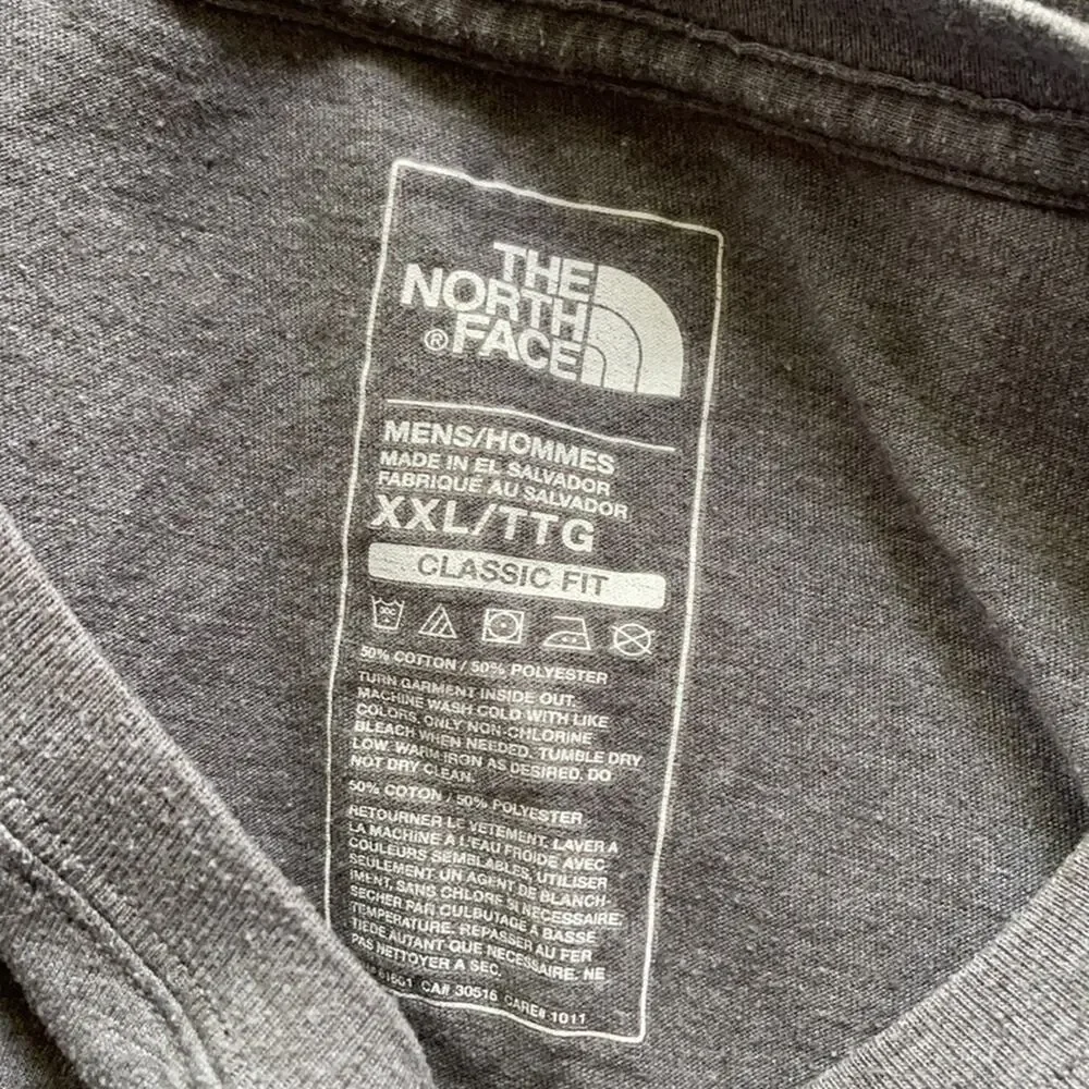 THE NORTH FACE mens short sleeves size XXL t-shirt gray